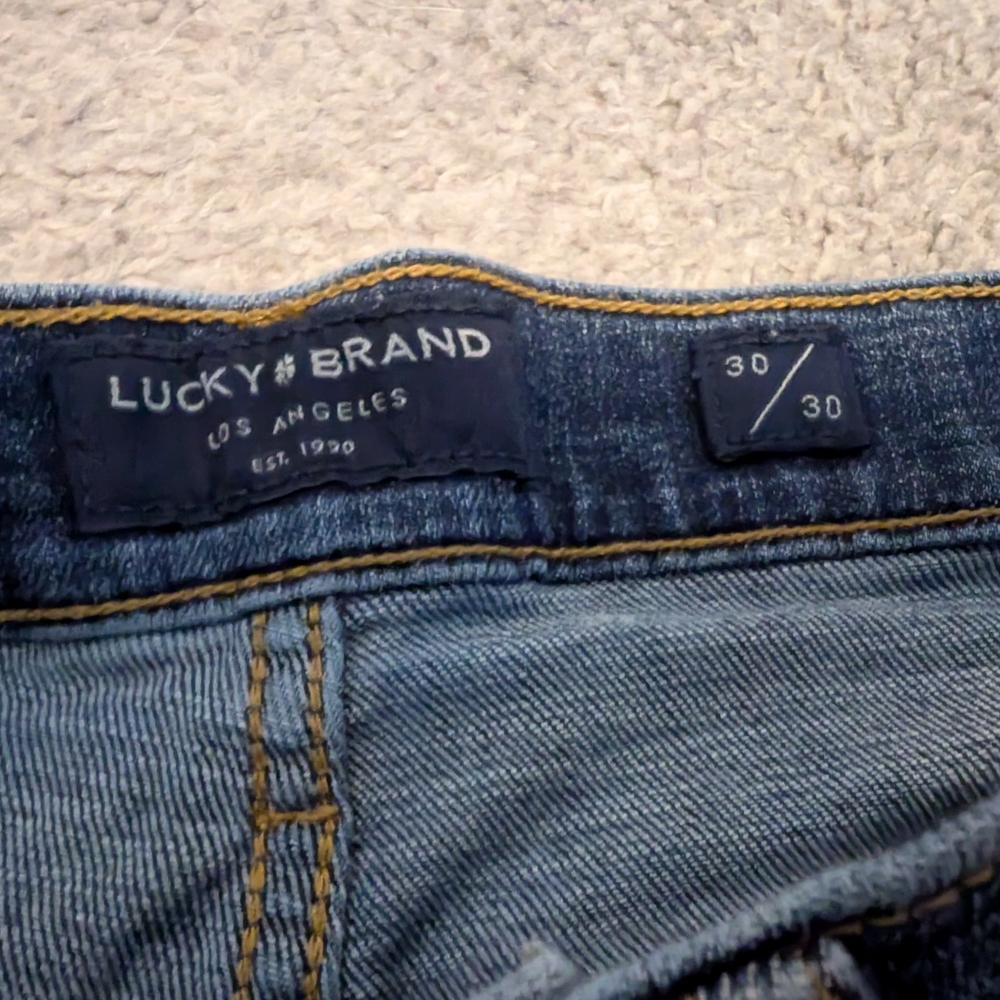 Lucky Brand Men's Dark Blue Straight Jeans - Picture 6 of 7